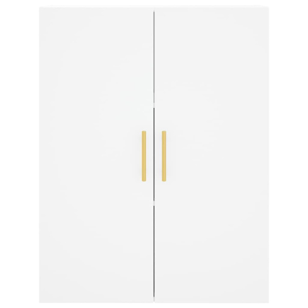 vidaXL Högskåp vit 69,5x34x180 cm konstruerat trä Vit