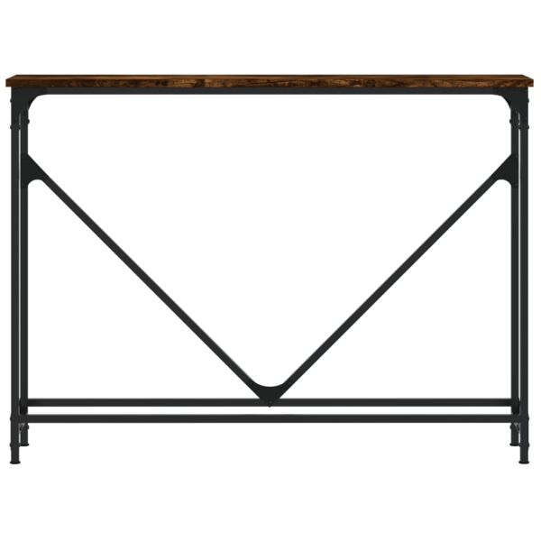 vidaXL Avlastningsbord rökfärgad ek 102x22,5x75 cm konstruerat t Brun