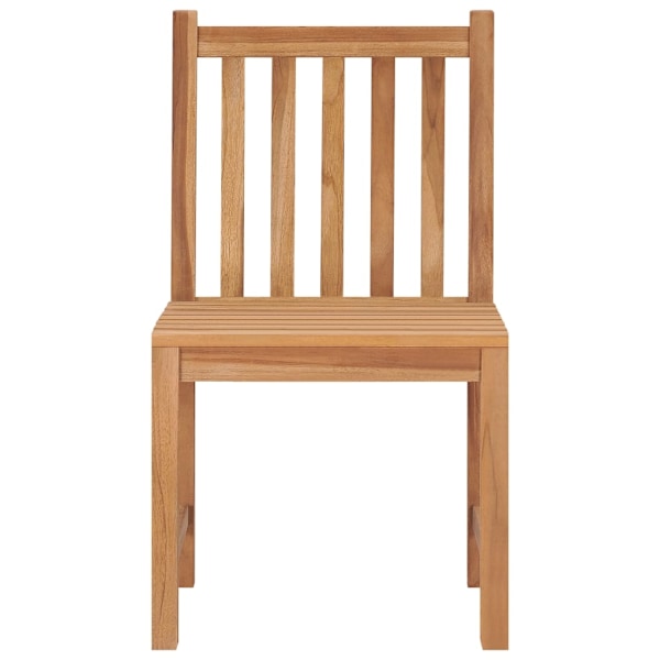 vidaXL Hopfällbara trädgårdsstolar 8 st med dynor massiv teak Creme