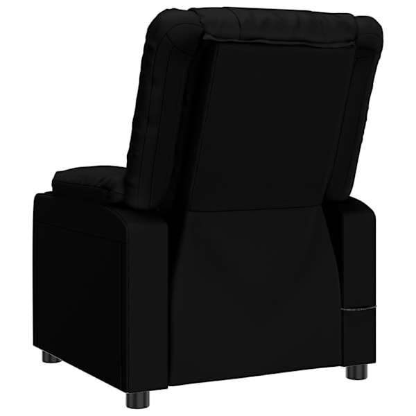 vidaXL Reclinerfåtölj svart konstläder Svart