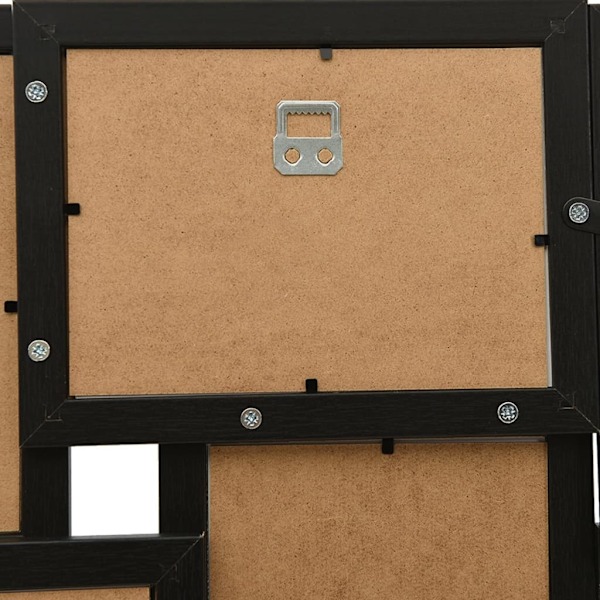 vidaXL Fotoram för 24x(10x15 cm) bilder svart MDF Svart