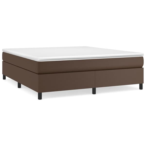 vidaXL Ramsäng brun 160x200 cm konstläder Brun