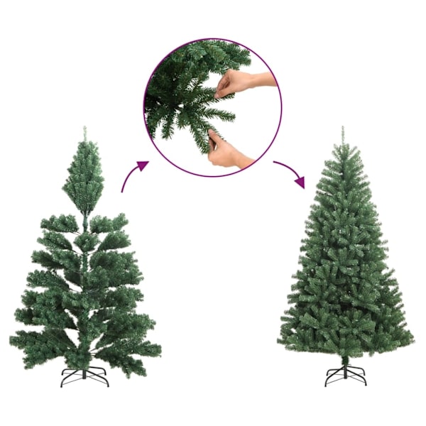 vidaXL Julgran smal svart 180 cm Svart