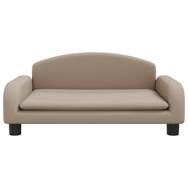 vidaXL Barnsoffa cappuccino 70x45x30 cm konstläder Brun