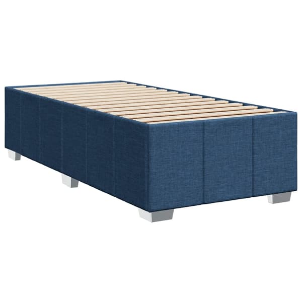 vidaXL Ramsäng med madrass blå 90x200 cm tyg Blå