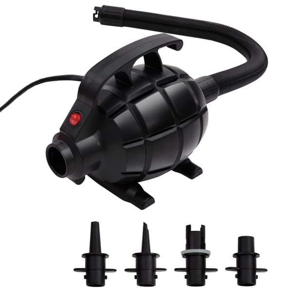 vidaXL Elektrisk luftpump svart