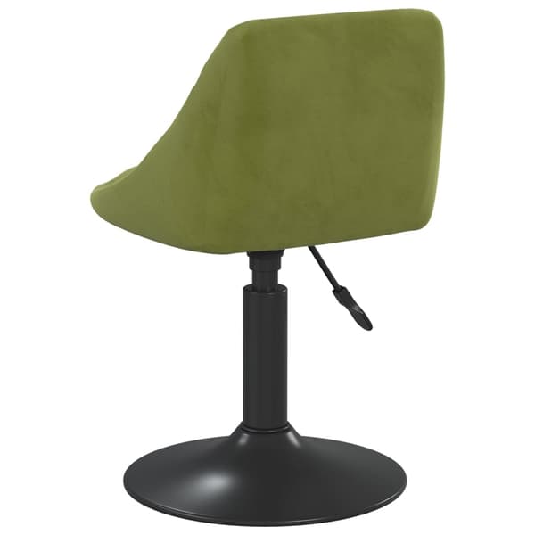 vidaXL Snurrbara matstolar 2 st ljusgrön sammet Grön