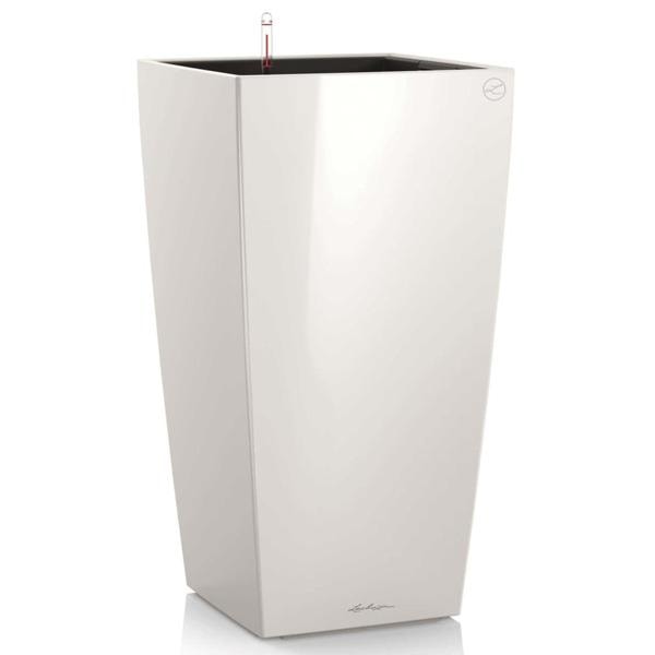 LECHUZA Blomkruka Cubico 30 ALL-IN-ONE vit högglans 18181 Vit