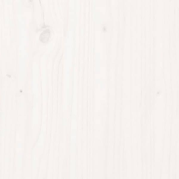 vidaXL Sänggavel vit 155,5x4x100 cm massiv furu Vit