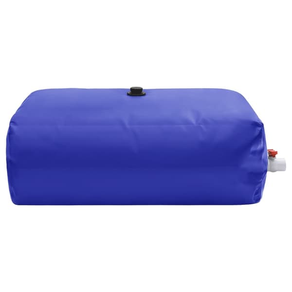 vidaXL Vattentank med kran vikbar 100 L PVC Blå