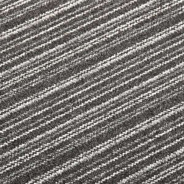 vidaXL Textilplattor 20 st 5 m² 50x50 cm antracit ränder Antracit