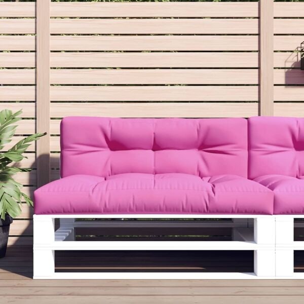 vidaXL Palldynor 2 st rosa tyg Rosa