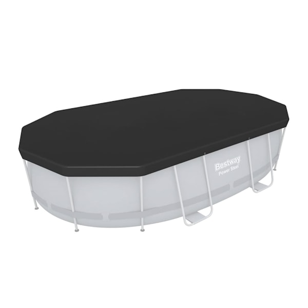Bestway Poolöverdrag 418x230 cm Svart