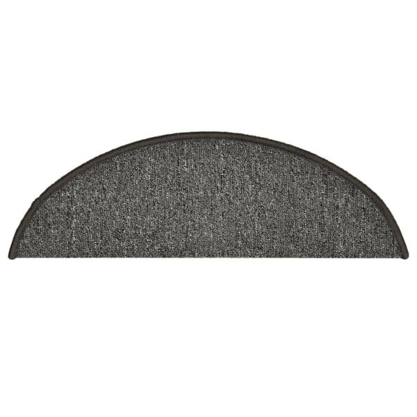 vidaXL Trappstegsmattor 15 st mörkgrå 56x17x3 cm grå