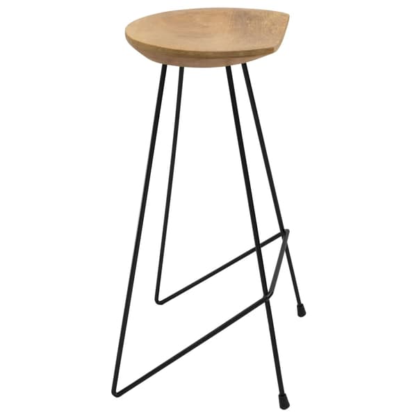 vidaXL Barstolar 2 st massiv teak Brun
