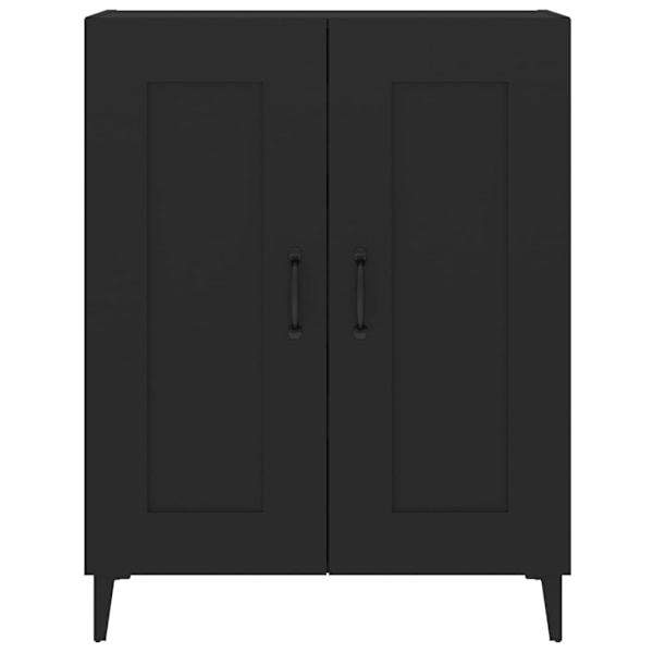 vidaXL Skänk svart 69,5x34x90 cm konstruerat trä Svart