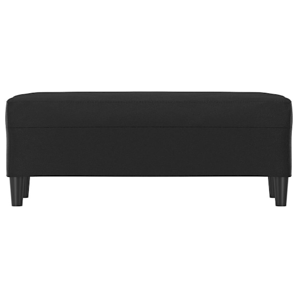 vidaXL Bänk svart 100x35x41 cm konstläder Svart