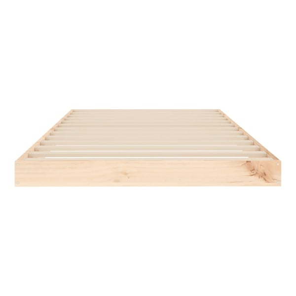 vidaXL Sängram 90x190 cm massiv furu Brun