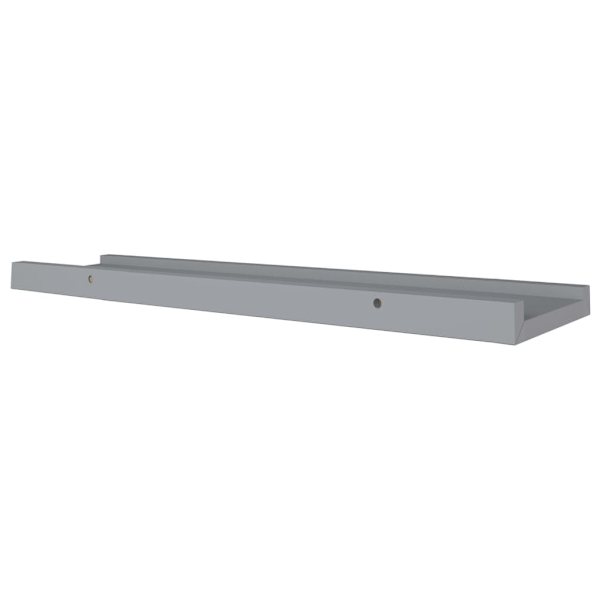 vidaXL Tavellist 2 st grå 60x9x3 cm MDF grå