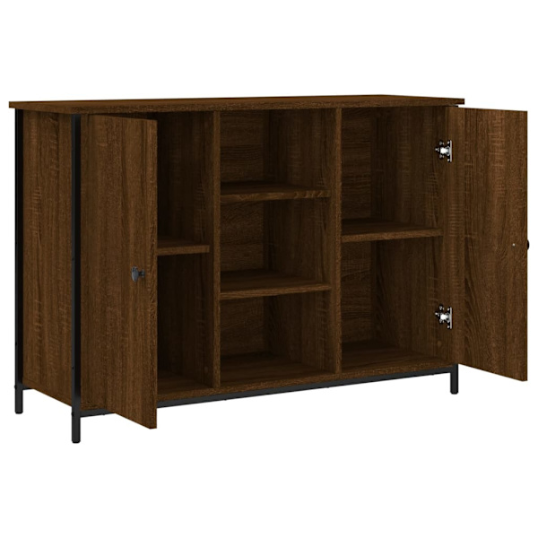 vidaXL Byrå brun ek 100x35x70 cm konstruerat trä Brun
