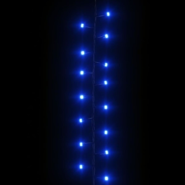 vidaXL Kompakt ljusslinga med 3000 LED blå 65 m PVC Blue and dark green