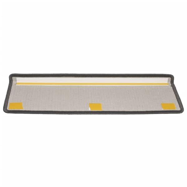 vidaXL Trappstegsmattor 15 st 65x25 cm mörkgrå grå