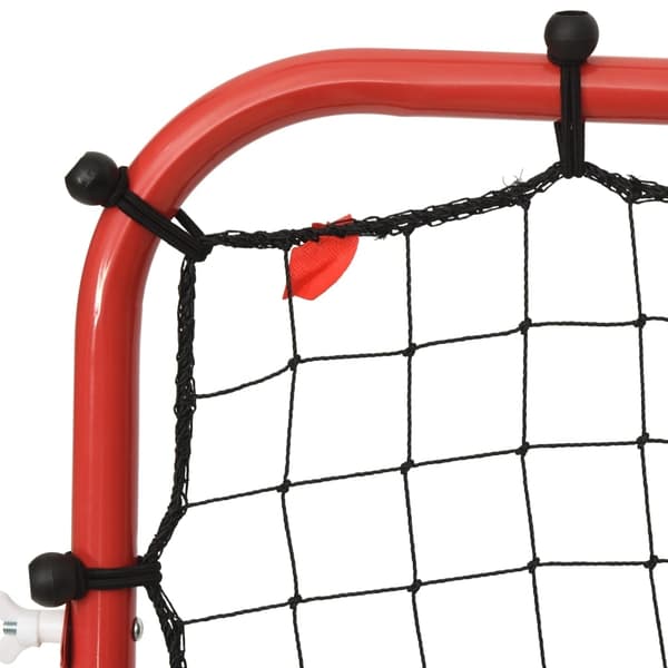vidaXL Justerbar kickback rebounder 96x80x96 cm stål & PE Vit