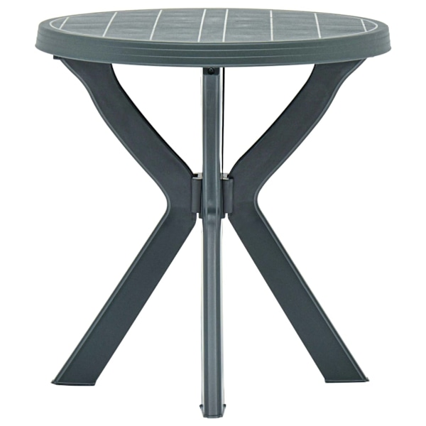 vidaXL Cafébord grön Ø70 cm plast Grön