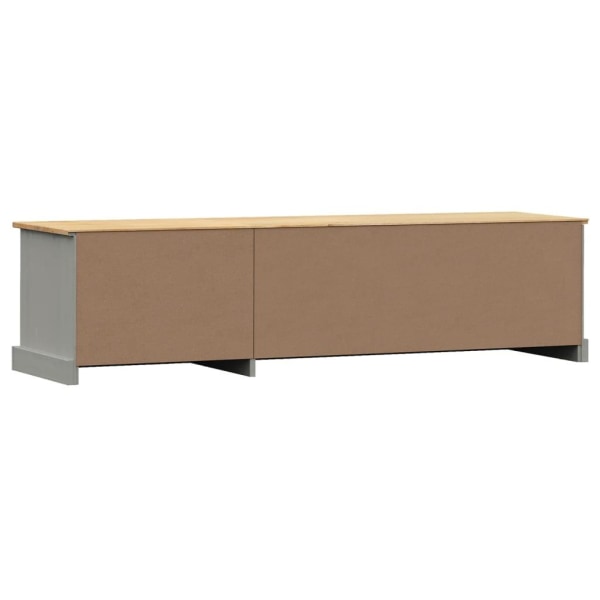 vidaXL Tv-bänk VIGO grå 156x40x40 cm massiv furu Grå