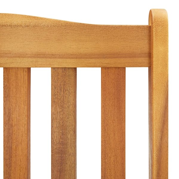 vidaXL Gungstol med dynor massivt akaciaträ Beige
