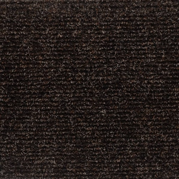 vidaXL Trappstegsmattor självhäftande 5 st brun 56x17x3 cm brodyr Brun