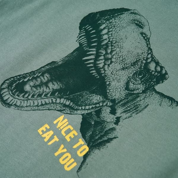 vidaXL T-shirt för barn khaki 128 Grön