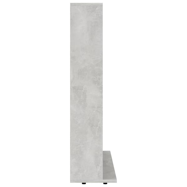vidaXL CD-hylla grå 100x23x89,5 cm konstruerat trä grå