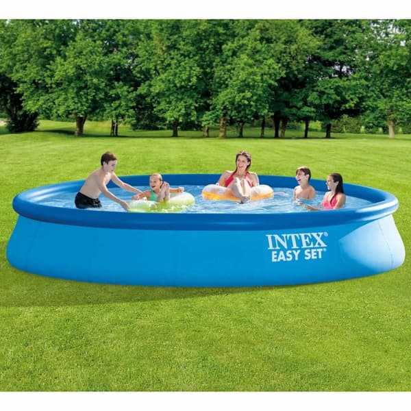 INTEX Pool Easy Set med filtersystem 457x84 cm Blå