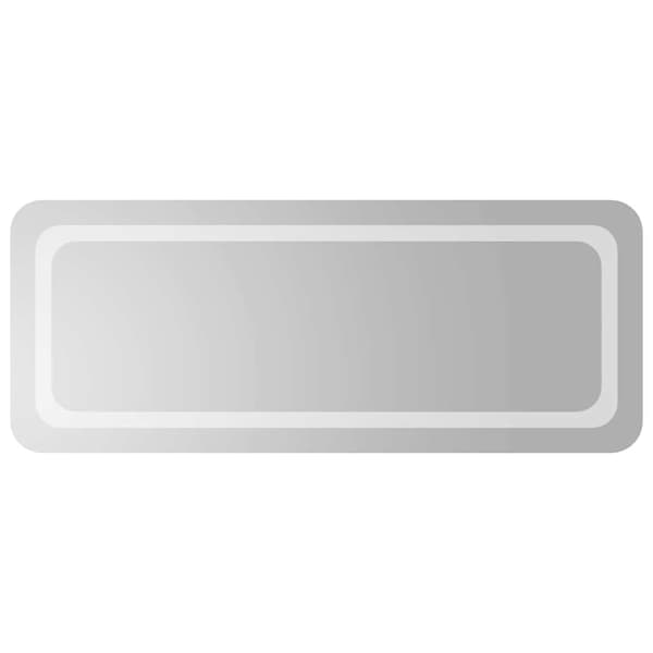 vidaXL Badrumsspegel LED 100x40 cm Transparent