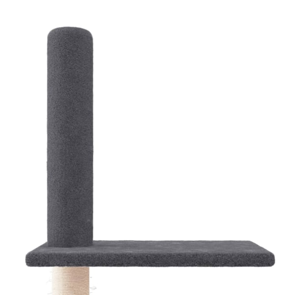 vidaXL Golv-till-tak klösträd mörkgrå 250,5-276,5 cm Grå