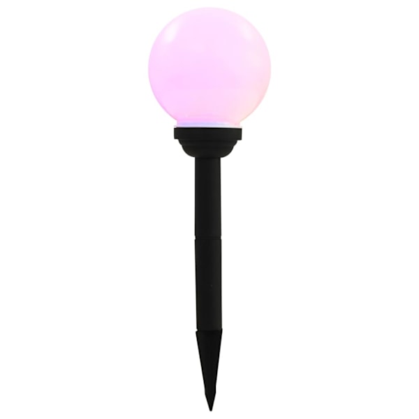 vidaXL Solcellslampor med LED 8 st sfäriska 15 cm RGB Vit