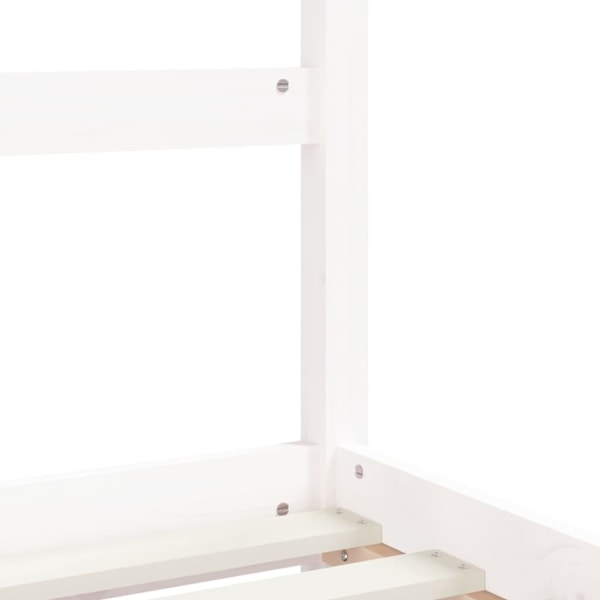 vidaXL Sängram för barnsäng vit 80x200 cm massiv furu Vit