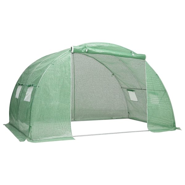 vidaXL Växthus 8 m² 2x4x2 m Grön
