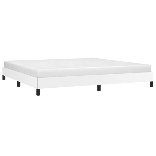 vidaXL Sängram vit 200x200 cm konstläder Vit