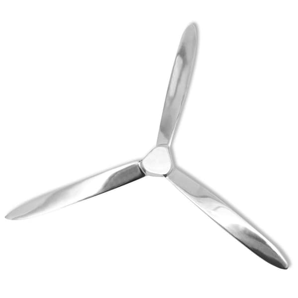 vidaXL Väggmonterad propeller aluminium silver 70 cm Silver