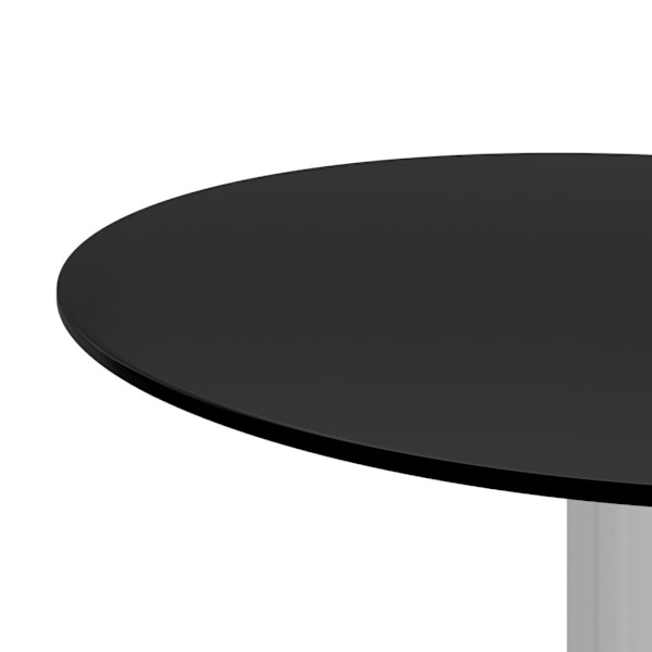vidaXL Soffbord svart 40 cm härdat glas Svart
