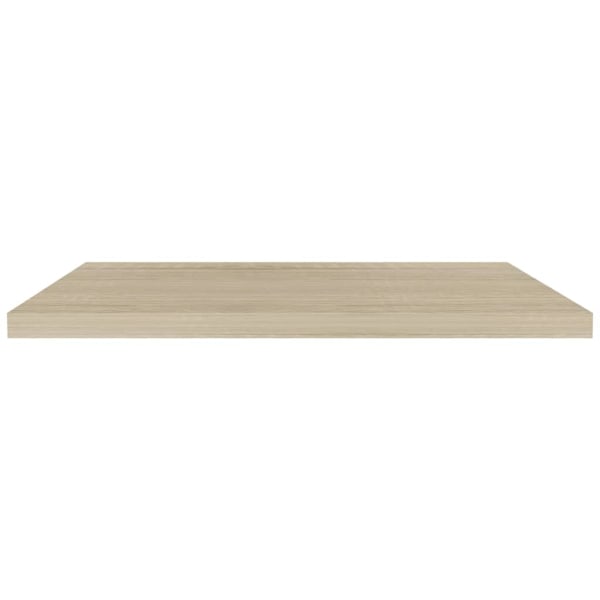 vidaXL Svävande vägghylla ek 90x23,5x3,8 cm MDF Brun