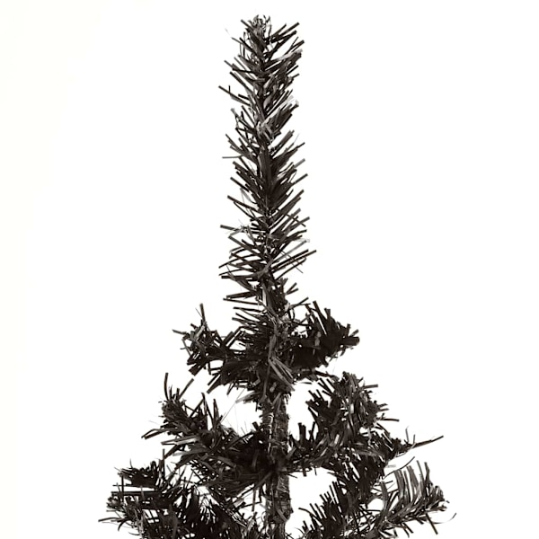 vidaXL Julgran smal svart 150 cm Svart