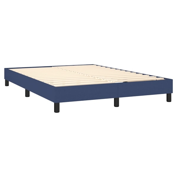 vidaXL Ramsäng med madrass blå 140x190 cm tyg Blå