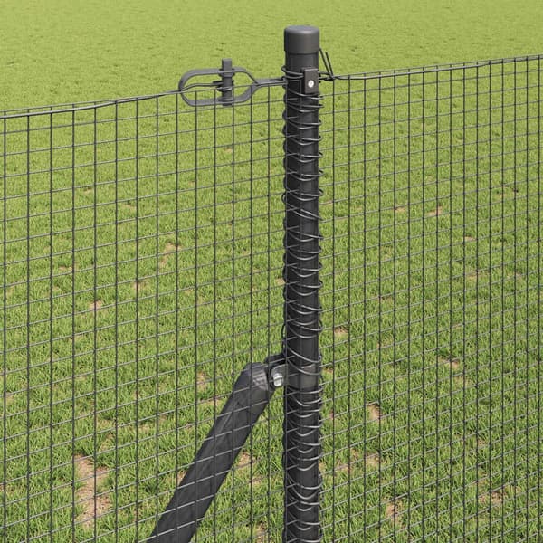 vidaXL Markfixerat Svetsat Stängsel 25 x 1,2 m (B x H) Grå