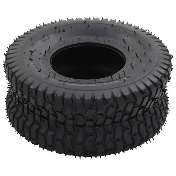 vidaXL Däck och innerslang till säckkärra 4 delar 15x6.00-6 4PR gummi Svart