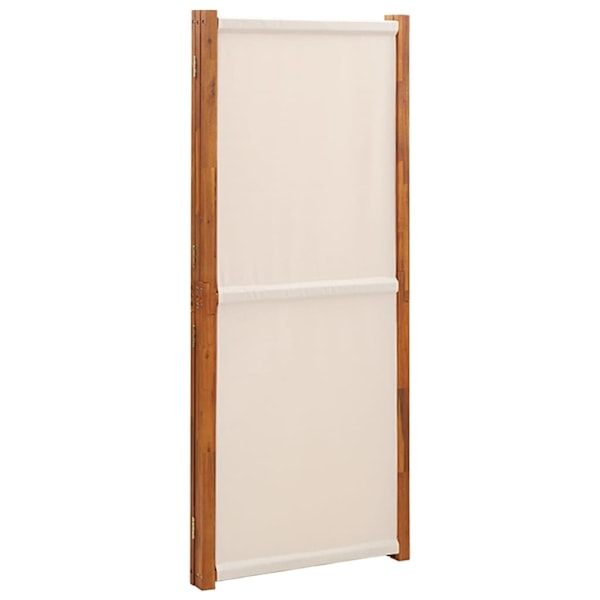 vidaXL Rumsavdelare 3 paneler gräddvit 210x180 cm Kräm