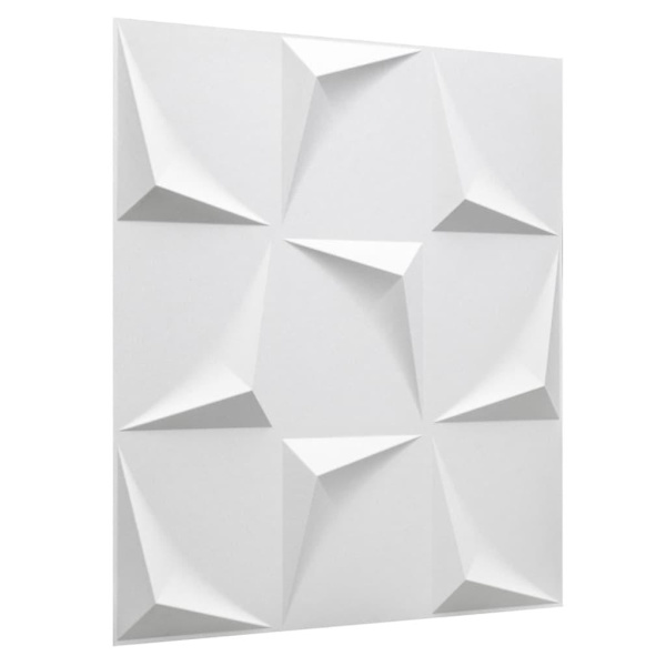 WallArt Väggpanel 3D Beau 12 st GA-WA28 Vit