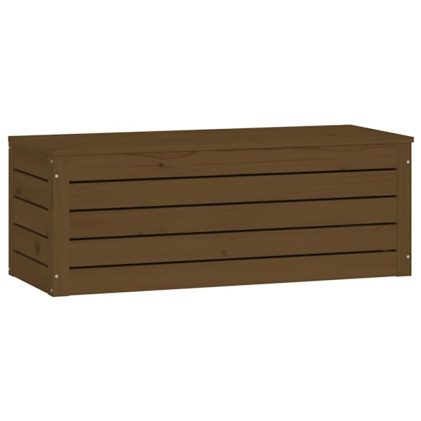 vidaXL Förvaringslåda honungsbrun 89x36,5x33 cm massiv furu Brun